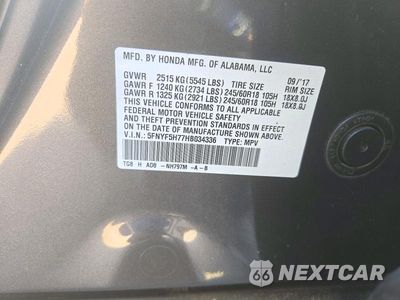 Zdjęcie 13 z 13 samochodu: 2017 HONDA PILOT EXLN VIN:5FNYF5H77HB034336 - miniatura