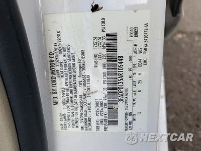 Zdjęcie 12 z 12 samochodu: 2010 FORD FUSION HYBRID VIN:3FADP0L35AR105448 - miniatura