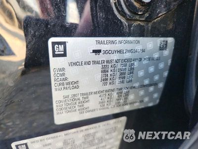 Zdjęcie 12 z 12 samochodu: 2021 CHEVROLET SILVERADO K1500 HIGH COUNTRY VIN:3GCUYHEL2MG141794 - miniatura