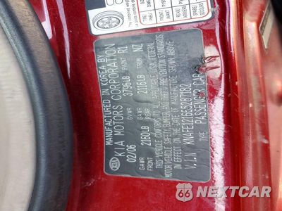 Zdjęcie 12 z 12 samochodu: 2006 KIA SPECTRA EX VIN:KNAFE121665287182 - miniatura