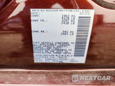 Zdjęcie 12 z 12 samochodu: 2023 NISSAN ALTIMA SV VIN:1N4BL4DV1PN424562 - miniatura