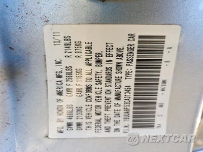 Zdjęcie 12 z 12 samochodu: 2012 ACURA TL VIN:19UUA8F53CA013454 - miniatura