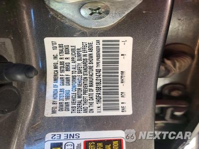 Zdjęcie 13 z 13 samochodu: 2008 HONDA CIVIC EX VIN:1HGFA16818L014740 - miniatura