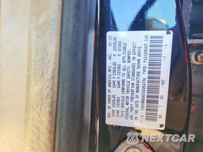 Zdjęcie 12 z 12 samochodu: 2007 HONDA ACCORD SE VIN:1HGCM66407A054774 - miniatura