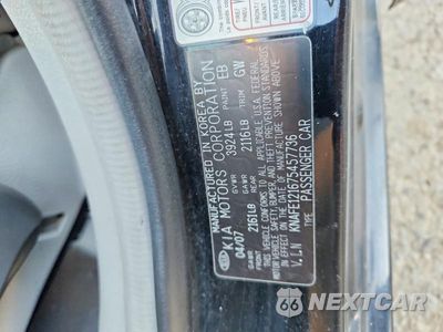 Zdjęcie 12 z 12 samochodu: 2007 KIA SPECTRA 5 AUTOMATIC VIN:KNAFE121675457736 - miniatura