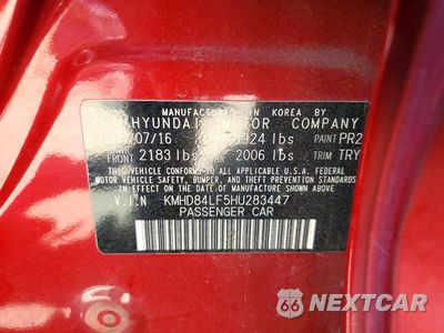 Zdjęcie 12 z 12 samochodu: 2017 HYUNDAI ELANTRA VALUE EDITION VIN:KMHD84LF5HU283447 - miniatura