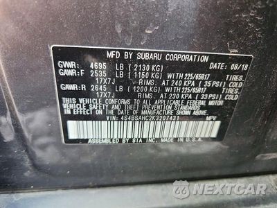 Zdjęcie 13 z 13 samochodu: 2019 SUBARU OUTBACK 2.5I PREMIUM VIN:4S4BSAHC2K3207431 - miniatura