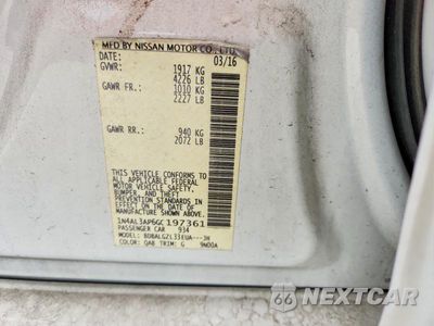 Zdjęcie 12 z 12 samochodu: 2016 NISSAN ALTIMA 2.5 S VIN:1N4AL3AP6GC197361 - miniatura