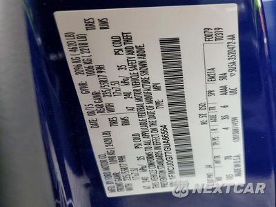 Zdjęcie 13 z 13 samochodu: 2016 FORD ESCAPE SE VIN:1FMCU0G77GUA66564 - miniatura