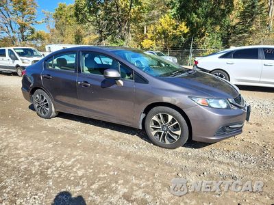 Czwarte zdjęcie samochodu z boku: 2013 HONDA CIVIC EX VIN:19XFB2F87DE080021 - miniatura