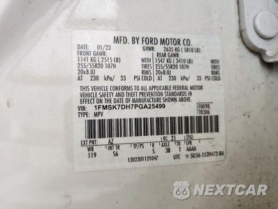 Zdjęcie 13 z 13 samochodu: 2023 FORD EXPLORER XLT VIN:1FMSK7DH7PGA25499 - miniatura