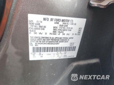 Zdjęcie 13 z 13 samochodu: 2014 FORD EDGE LIMITED VIN:2FMDK3KC8EBA23287 - miniatura