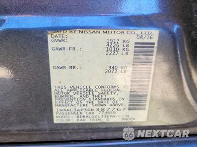 Zdjęcie 12 z 12 samochodu: 2016 NISSAN ALTIMA 2.5 S VIN:1N4AL3AP3GN387767 - miniatura