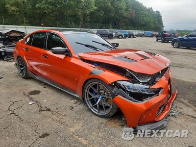 Czwarte zdjęcie samochodu z boku: 2021 BMW M3 COMPETITION VIN:WBS33AY02MFK73869 - miniatura