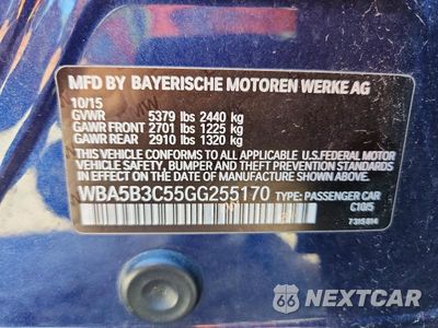 Zdjęcie 12 z 12 samochodu: 2016 BMW 535 XI VIN:WBA5B3C55GG255170 - miniatura
