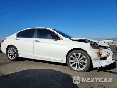 Czwarte zdjęcie samochodu z boku: 2014 HONDA ACCORD SPORT VIN:1HGCEUF57EA290046 - miniatura
