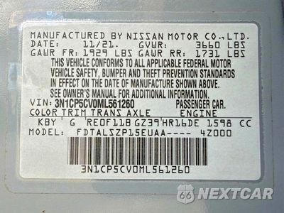 Zdjęcie 15 z 15 samochodu: 2021 NISSAN KICKS SV VIN:3N1CP5CV0ML561260 - miniatura