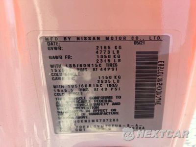 Zdjęcie 13 z 13 samochodu: 2021 NISSAN NV200 SV VIN:3N6CM0KN2MK707283 - miniatura