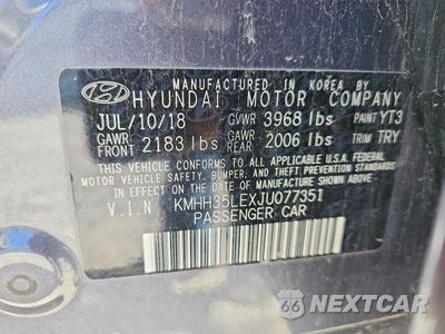 Zdjęcie 12 z 12 samochodu: 2018 HYUNDAI ELANTRA GT BASE VIN:KMHH35LEXJU077351 - miniatura