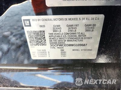 Zdjęcie 12 z 12 samochodu: 2021 CHEVROLET SILVERADO C1500 LT VIN:3GCPWCED8MG109687 - miniatura