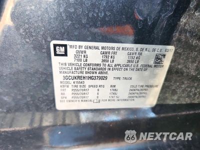Zdjęcie 12 z 12 samochodu: 2017 CHEVROLET SILVERADO K1500 LT VIN:3GCUKREH1HG379029 - miniatura