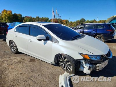 Czwarte zdjęcie samochodu z boku: 2015 HONDA CIVIC EXL VIN:19XFB2F91FE257531 - miniatura