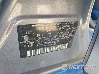Zdjęcie 12 z 12 samochodu: 2019 HYUNDAI ACCENT SE VIN:3KPC24A3XKE065262 - miniatura