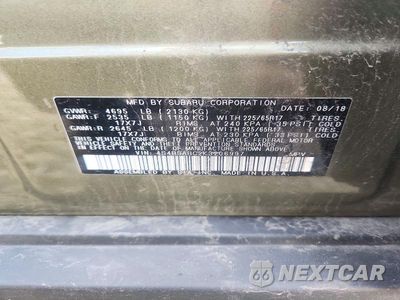 Zdjęcie 12 z 12 samochodu: 2019 SUBARU OUTBACK 2.5I VIN:4S4BSABC2K3206997 - miniatura