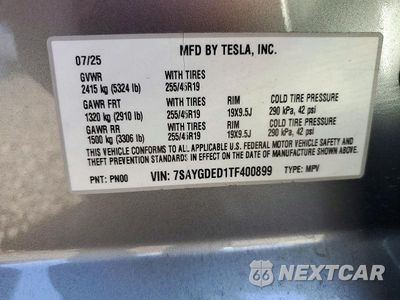 Zdjęcie 13 z 13 samochodu: 2026 TESLA MODEL Y VIN:7SAYGDED1TF400899 - miniatura