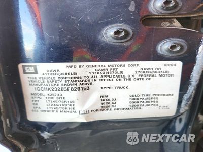 Zdjęcie 13 z 13 samochodu: 2005 CHEVROLET SILVERADO K2500 HEAVY DUTY VIN:1GCHK23205F820153 - miniatura