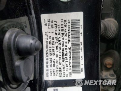 Zdjęcie 12 z 12 samochodu: 2012 HONDA INSIGHT VIN:JHMZE2H34CS006152 - miniatura
