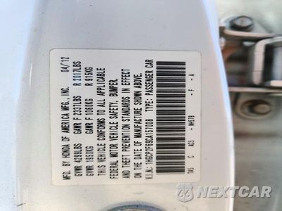 Zdjęcie 12 z 12 samochodu: 2012 HONDA ACCORD SE VIN:1HGCP2F69CA157008 - miniatura