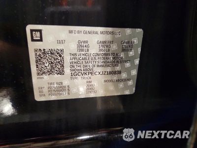 Zdjęcie 13 z 13 samochodu: 2018 CHEVROLET SILVERADO K1500 CUSTOM VIN:1GCVKPECXJZ180838 - miniatura