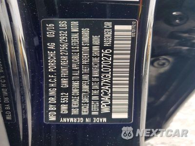 Zdjęcie 12 z 12 samochodu: 2016 PORSCHE PANAMERA TURBO VIN:WP0AC2A7XGL070276 - miniatura