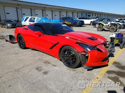 Czwarte zdjęcie samochodu z boku: 2019 CHEVROLET CORVETTE STINGRAY 1LT VIN:1G1YB2D73K5123709 - miniatura