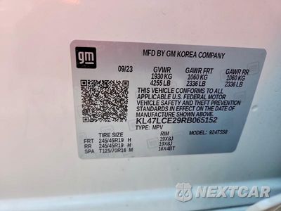 Zdjęcie 13 z 13 samochodu: 2024 BUICK ENVISTA AVENIR VIN:KL47LCE29RB065152 - miniatura