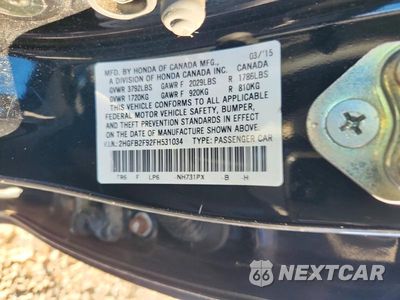Zdjęcie 13 z 13 samochodu: 2015 HONDA CIVIC EXL VIN:2HGFB2F92FH531034 - miniatura