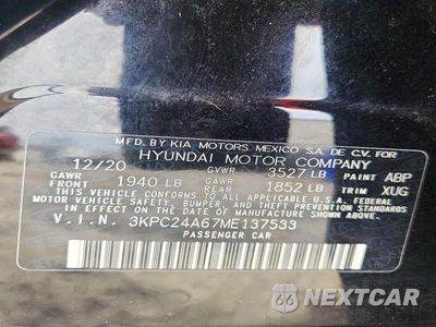Zdjęcie 12 z 12 samochodu: 2021 HYUNDAI ACCENT SE VIN:3KPC24A67ME137533 - miniatura
