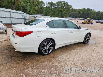 Trzecie zdjęcie samochodu z tyłu: 2015 INFINITI Q50 PREMIUM VIN:JN1BV7AP7FM346095 - miniatura