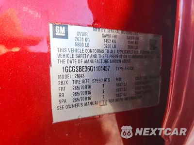 Zdjęcie 12 z 12 samochodu: 2016 CHEVROLET COLORADO VIN:1GCGSBE36G1101457 - miniatura