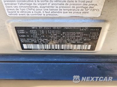 Zdjęcie 13 z 13 samochodu: 2012 SUBARU OUTBACK 3.6R PREMIUM VIN:4S4BRDCC1C2223308 - miniatura