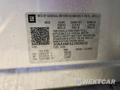 Zdjęcie 14 z 14 samochodu: 2018 CHEVROLET EQUINOX PREMIER VIN:3GNAXNEX2JS638223 - miniatura