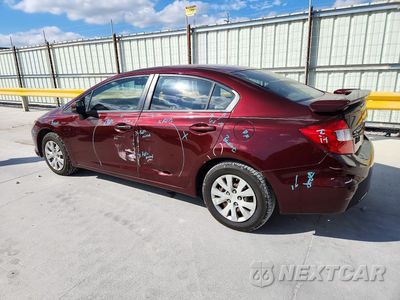 Drugie zdjęcie samochodu z przodu: 2012 HONDA CIVIC LX VIN:JHMFB2F51CS001443 - miniatura