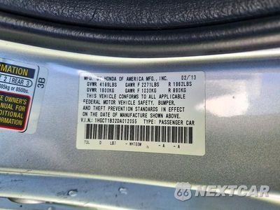 Zdjęcie 12 z 12 samochodu: 2013 HONDA ACCORD LX-S VIN:1HGCT1B32DA012055 - miniatura