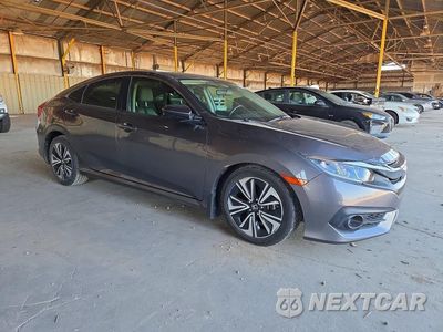 Czwarte zdjęcie samochodu z boku: 2018 HONDA CIVIC EX VIN:JHMFC1F39JX032087 - miniatura