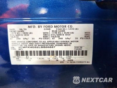 Zdjęcie 13 z 13 samochodu: 2020 FORD EDGE SE VIN:2FMPK4G92LBB06887 - miniatura