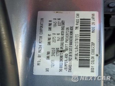 Zdjęcie 12 z 12 samochodu: 2012 MAZDA 3 I VIN:JM1BL1L84C1578155 - miniatura