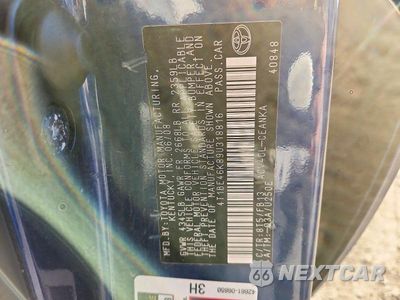 Zdjęcie 12 z 12 samochodu: 2009 TOYOTA CAMRY LE VIN:4T1BE46K89U318816 - miniatura