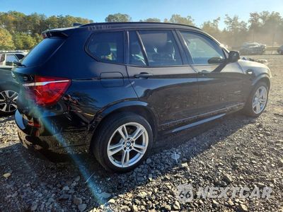 Trzecie zdjęcie samochodu z tyłu: 2014 BMW X3 XDRIVE28I VIN:5UXWX9C50E0D14323 - miniatura