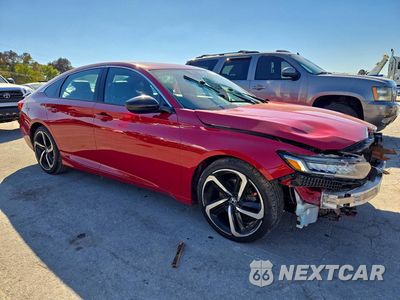 Czwarte zdjęcie samochodu z boku: 2021 HONDA ACCORD SPORT VIN:1HGCV2F3XMA016039 - miniatura